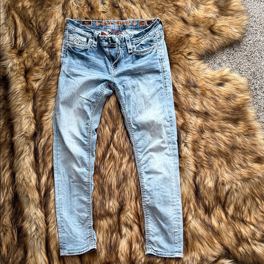 Rock Revival Light Blue Skinny Jeans